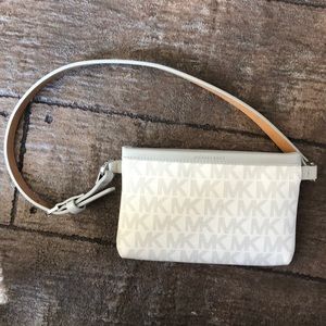 Michael Kors Belted zip clutch